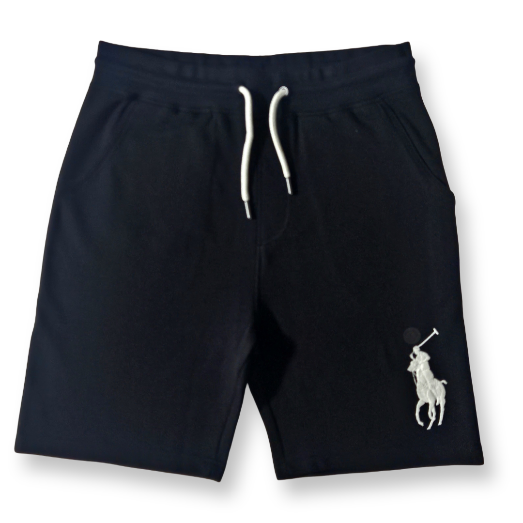 Terry Cotton Black Shorts