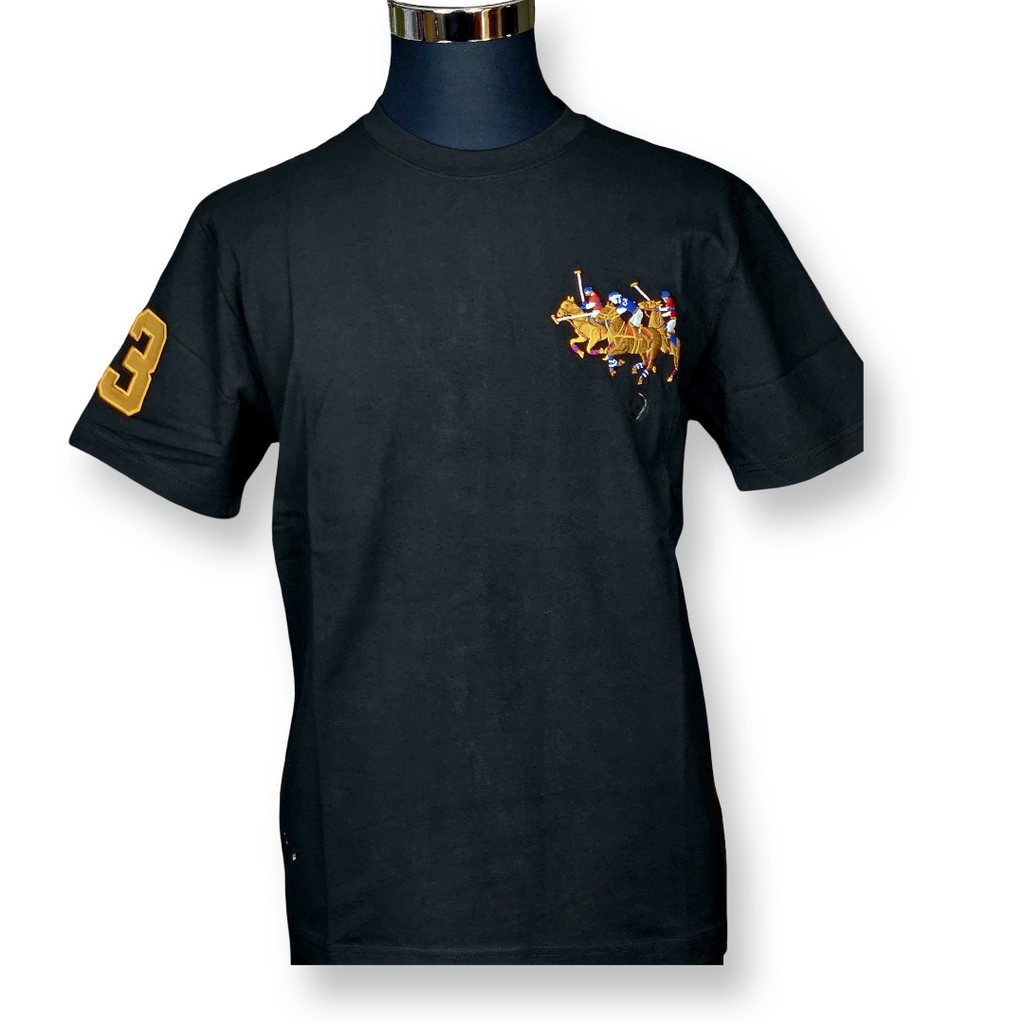 Three Horse Round Neck Tshirt