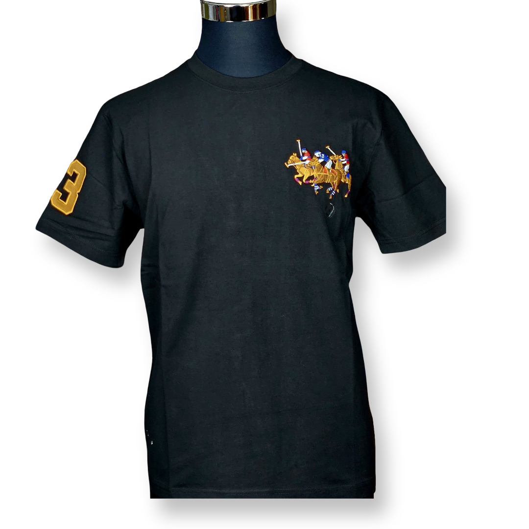 Three Horse Round Neck Tshirt