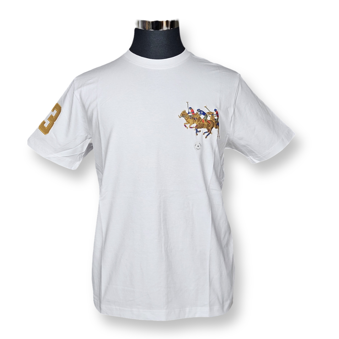 Three Horse Round Neck Tshirt