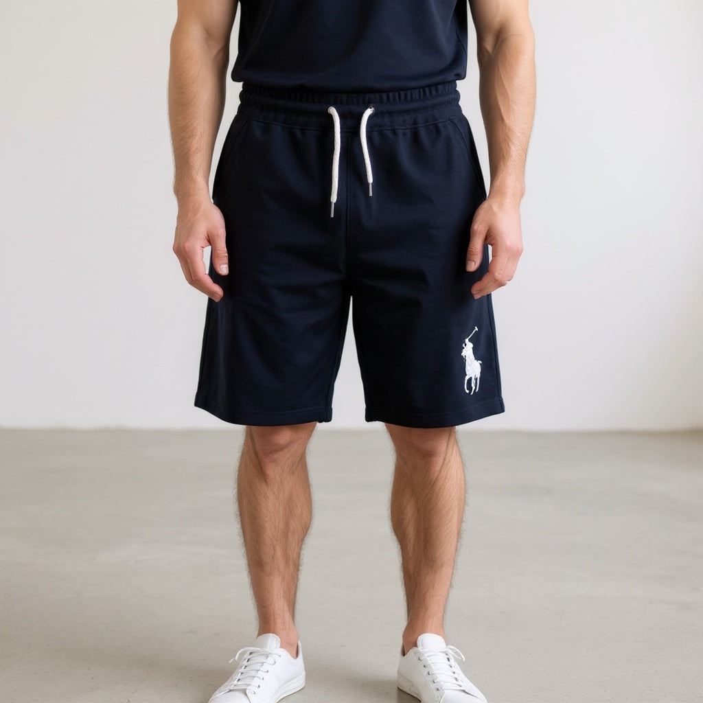 Terry Cotton Black Shorts